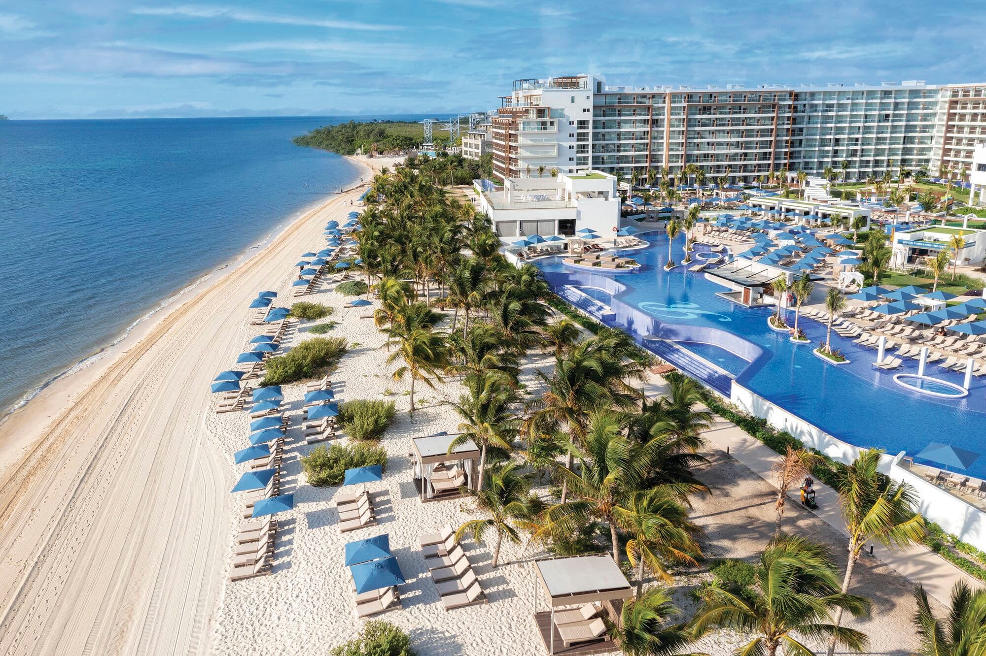 Overhead view of a Royalton resort. 