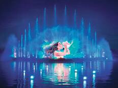 Cascade of Lights show, Disney Adventure World at Disneyland<sup>®</sup> Paris