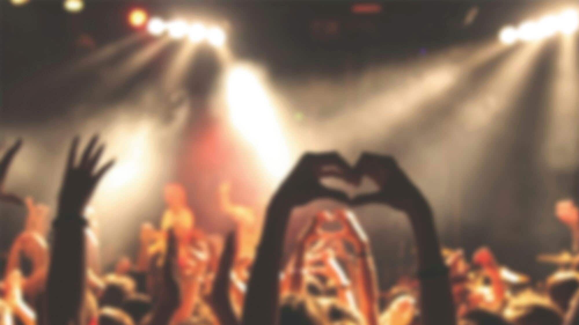 An audience at a country show.