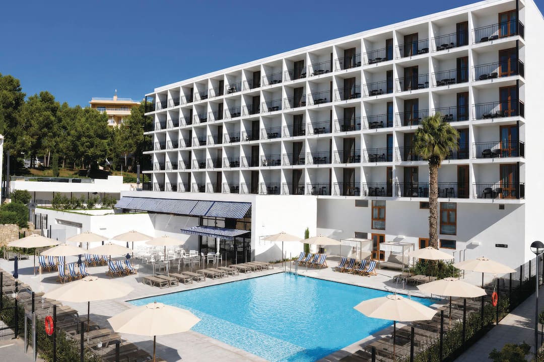 The main pool area