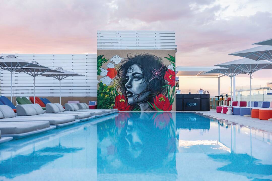 Rooftop pool