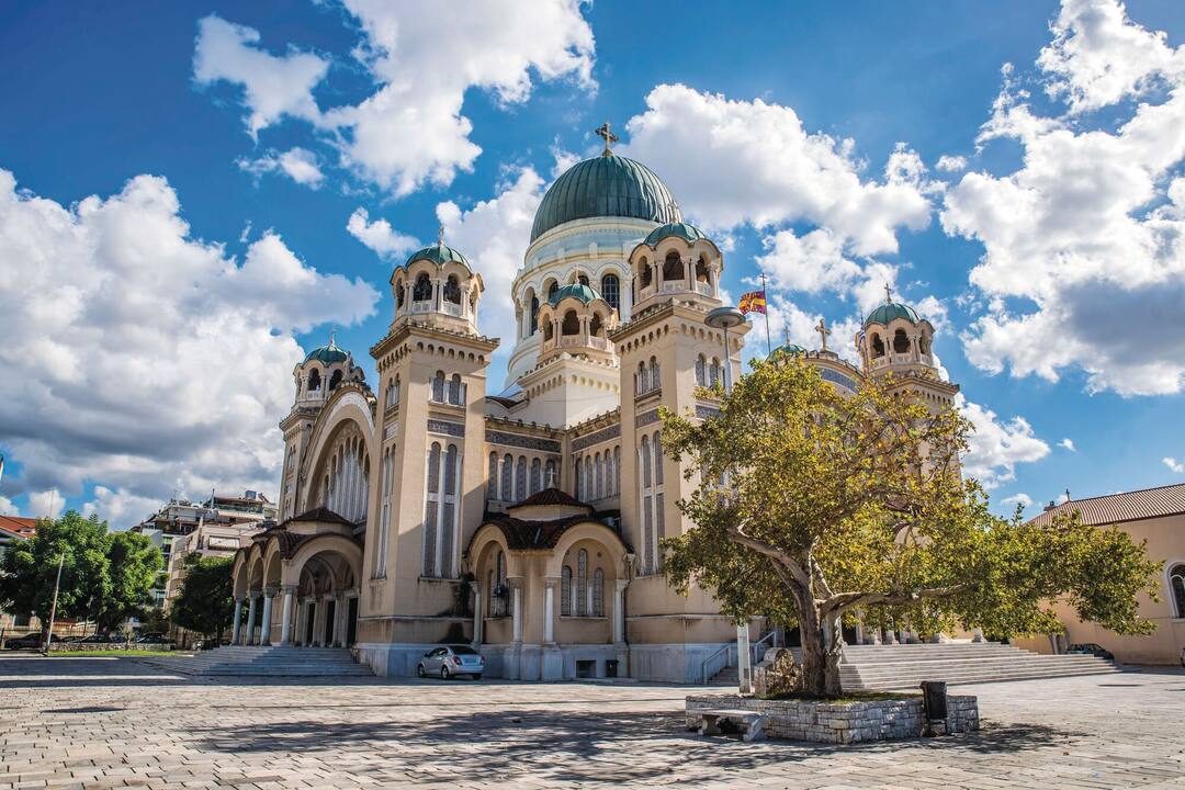 The iconic St. Andrew church, Patras