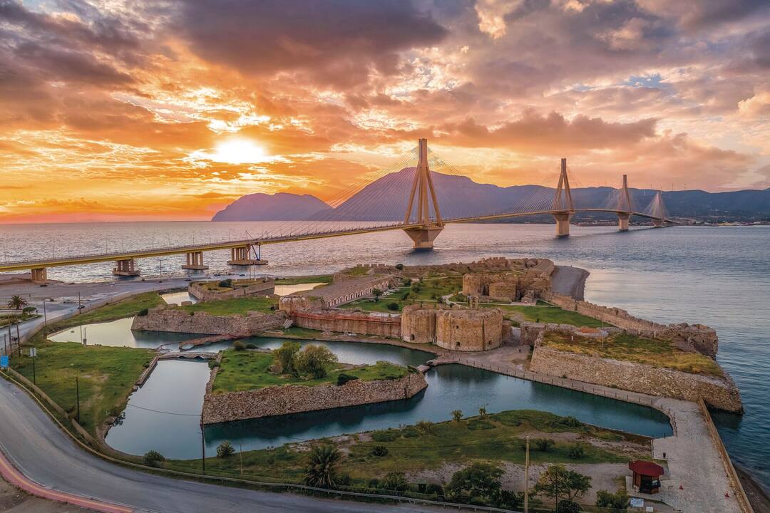 The Rion fortress and Rion-Antirion bridge, Patras
