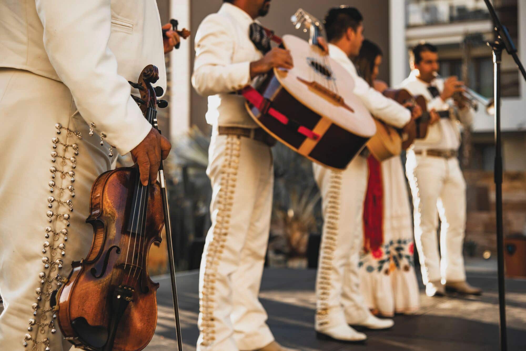 A mariachi band performing at Cinco de Mayo celebrations