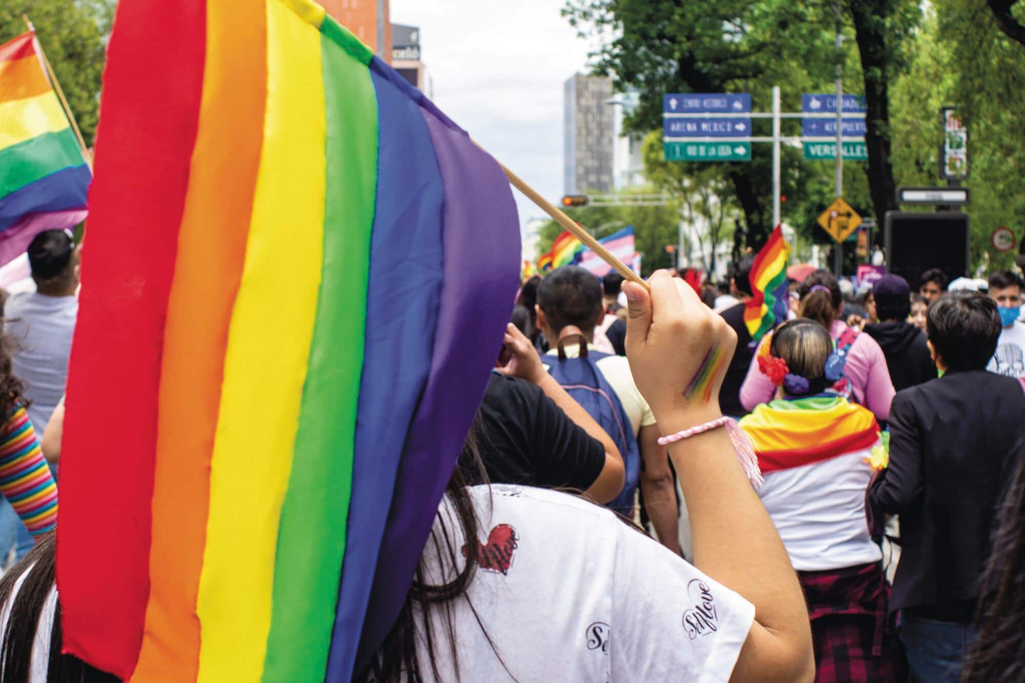 Pride celebrations in the streets of Mexico City