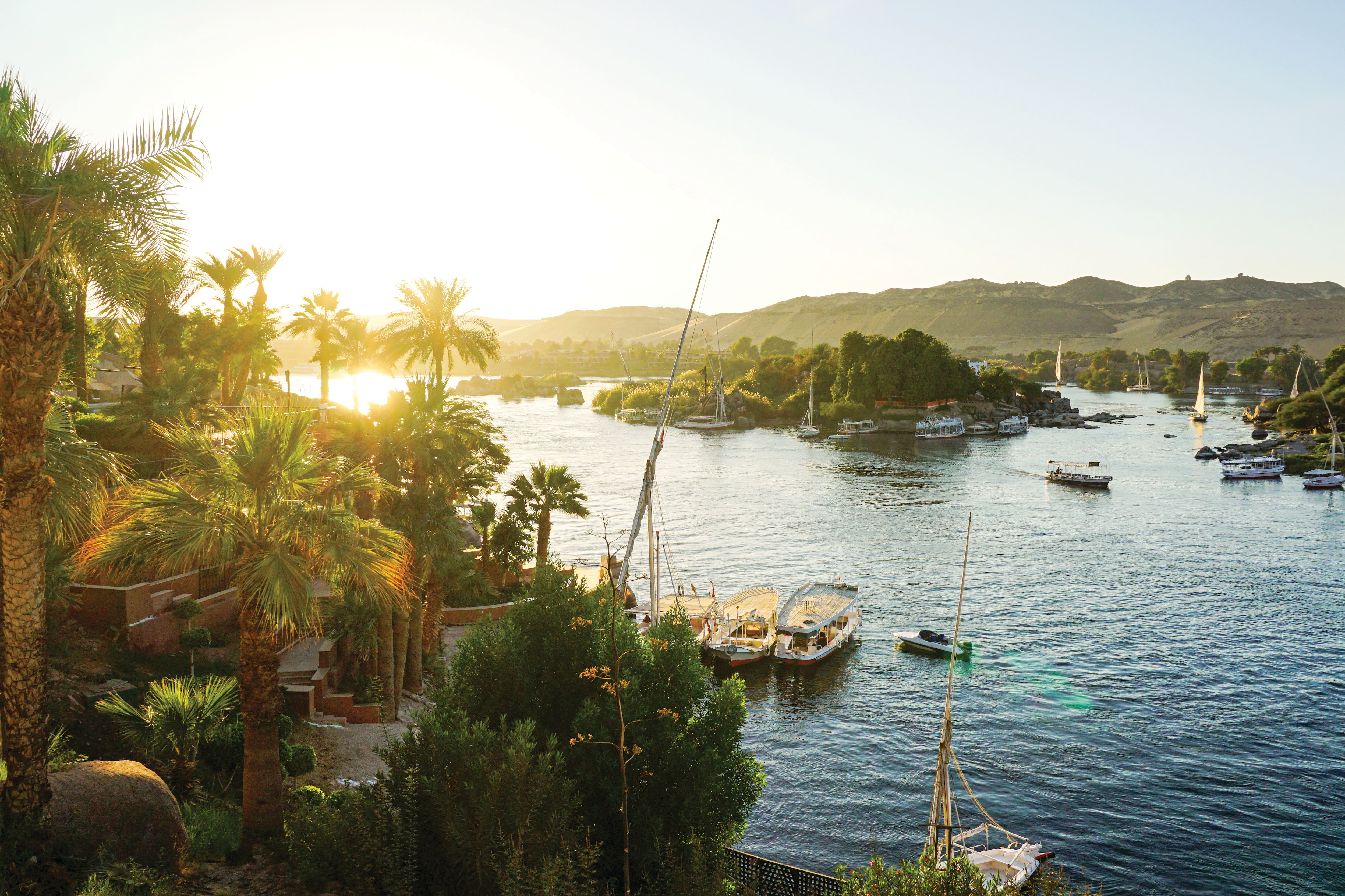 River Nile sunset in Egypt