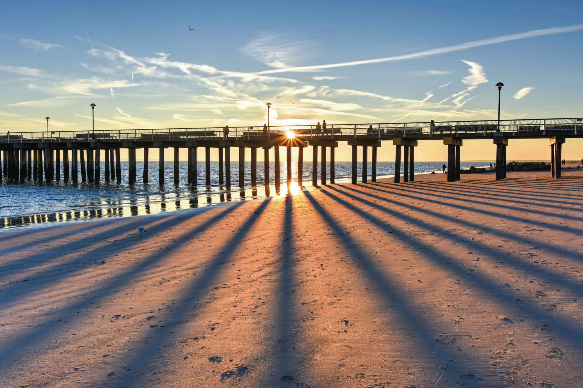 Coney Island Beach, looking towards the pier
